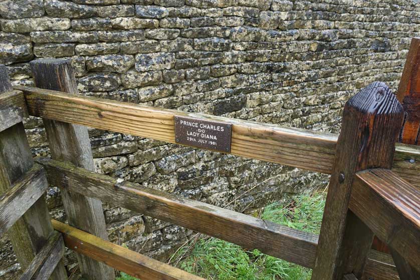 Prince Charles and Lady Diana stile in the Cotswolds.