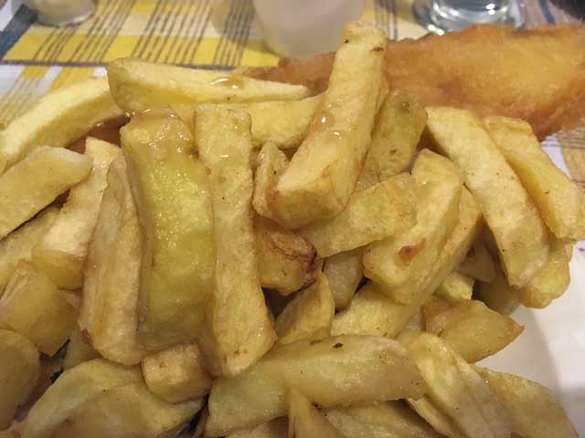 Fish and chips British style