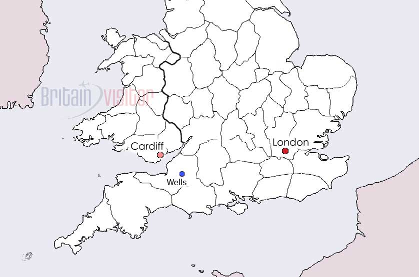 Map of Wells.