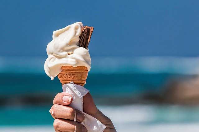 Enjoy a refreshing ice cream in Devon.