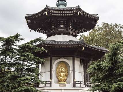 Peace Pagoda Battersea Park London.