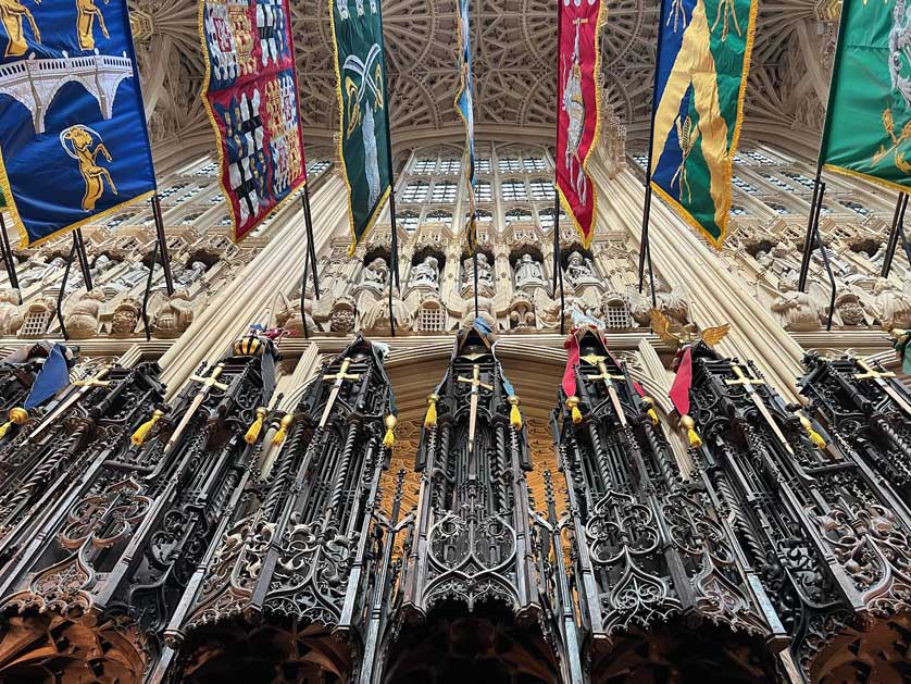 Flags in the Lady Chapel.