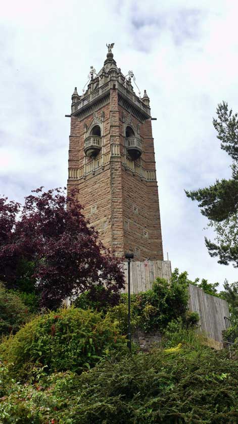 Cabot Tower is located in a public park in Bristol on Brandon Hill. Cabot Tower is located in a public park in Bristol on Brandon Hill.