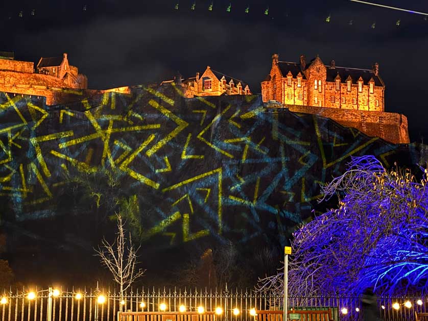 Projection Mapping at Edinburgh Castle.