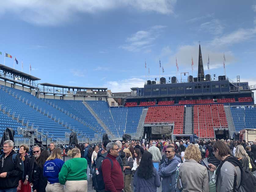 The stands set up for the 2023 Tattoo.