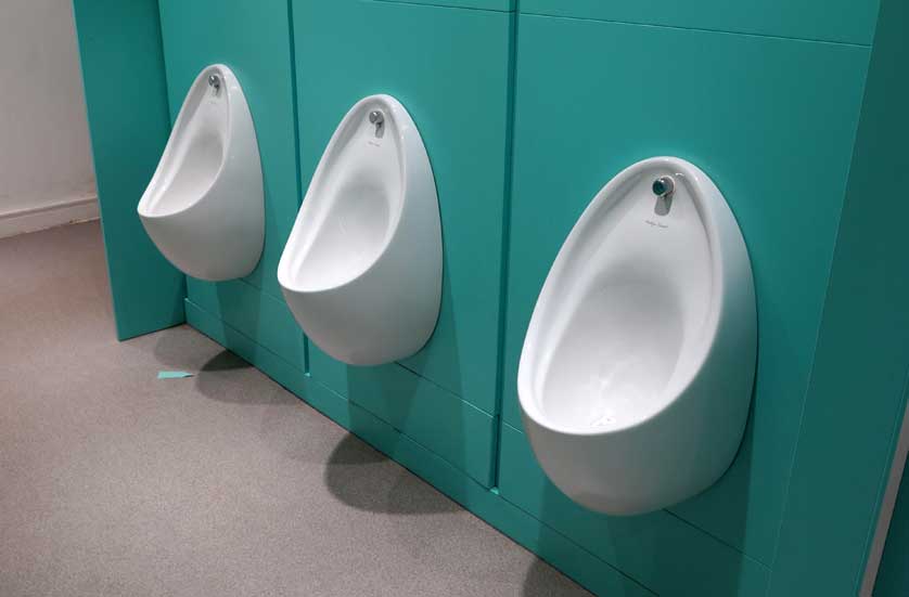 Urinals in the UK.