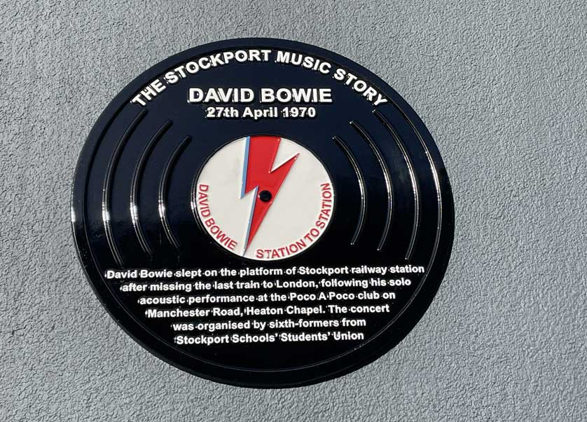 David Bowie plaque.