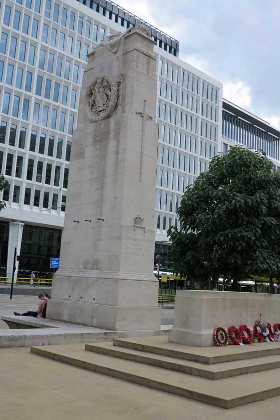 Manchester Cenotaph in St Peter's Square.