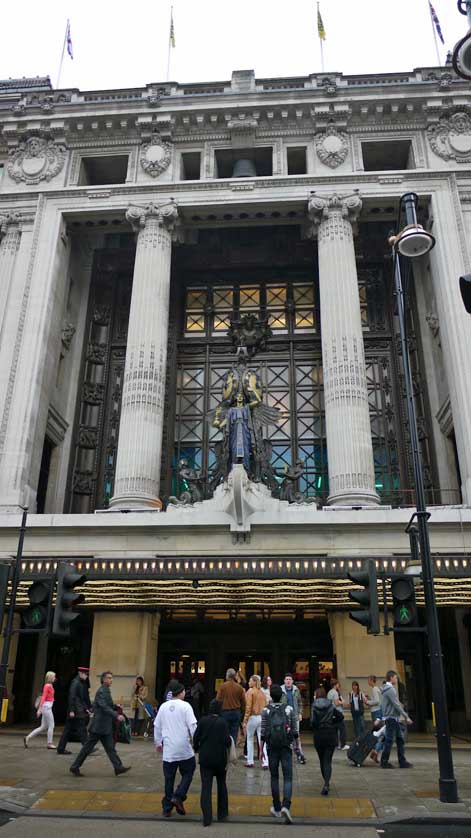 Selfridges, Oxford Street, London; Selfridges on Oxford Street