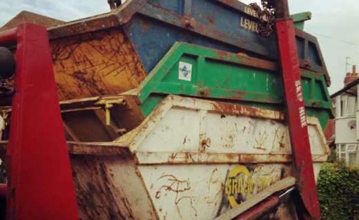 Skips in Britain.