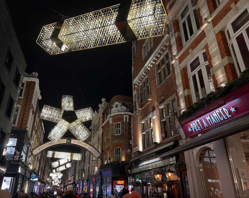 Carnaby Street Christmas lights.