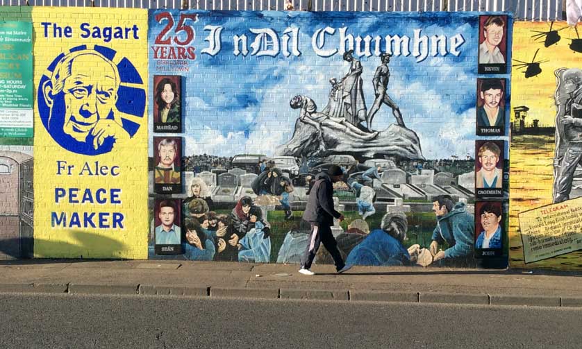 Mural in Belfast.