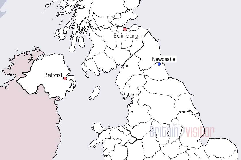 Newcastle Map.
