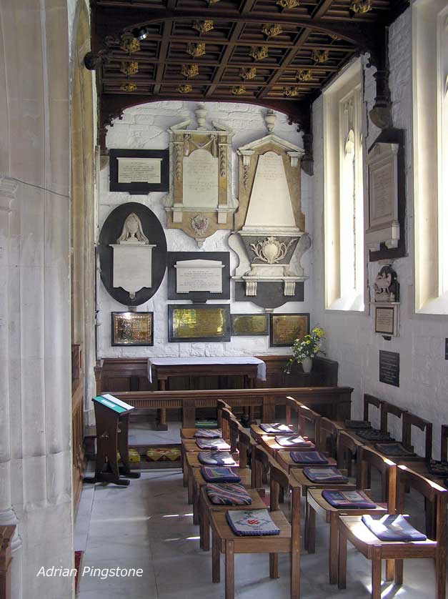 The Australia Chapel commemorates Arthur Phillip.