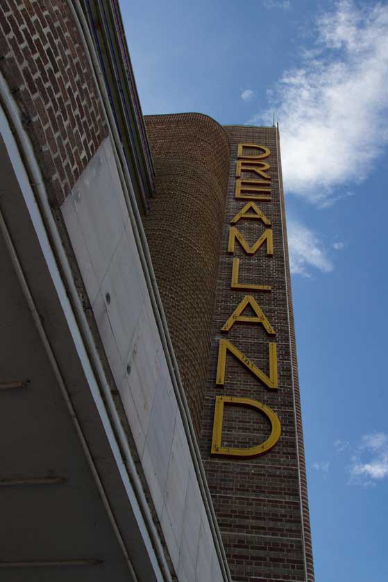 Art deco sign at Dreamland, Kent. Kent