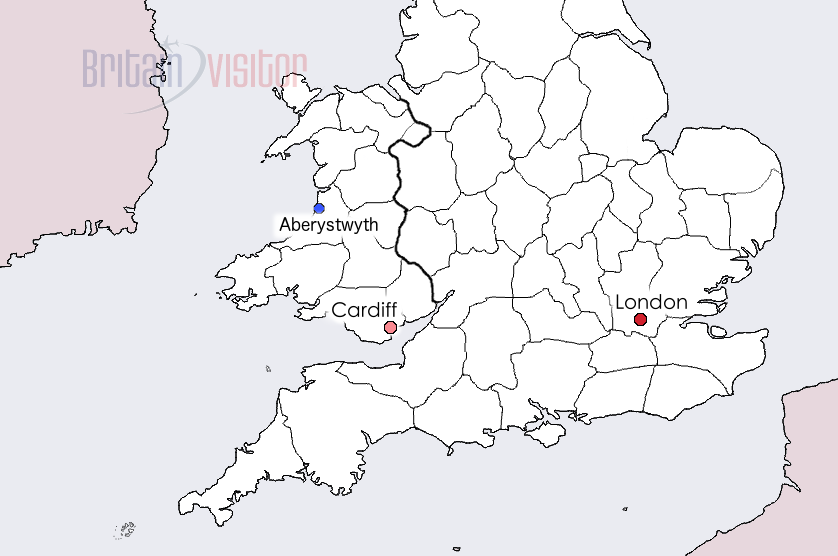 Aberystwyth map