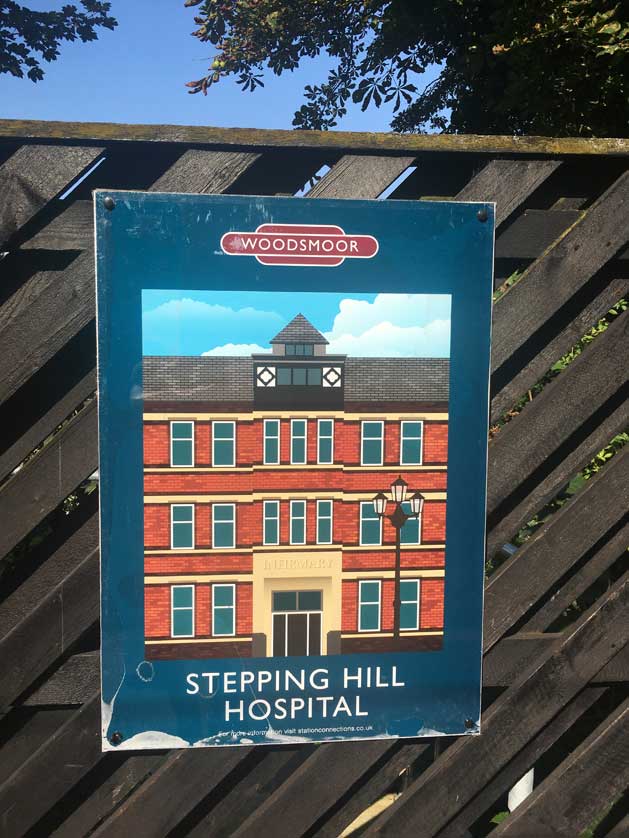 The station is a 15-20 minute walk to Stepping Hill Hospital