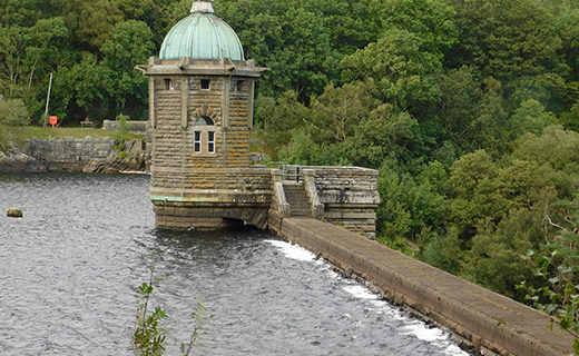 Penygarreg Reservoir and dam