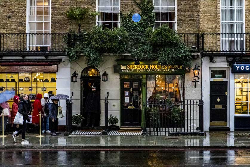 The Sherlock Holmes Museum is very popular with overseas visitors.