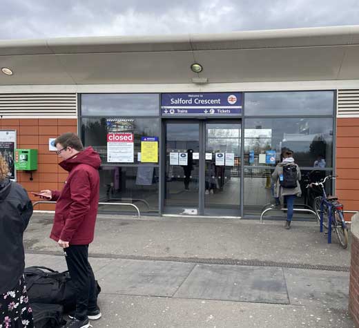 Salford Crescent Station Manchester.