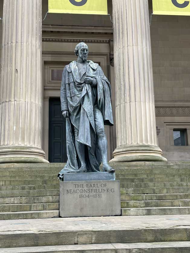 Statue of the Earl of Beaconsfield (1804-1881).