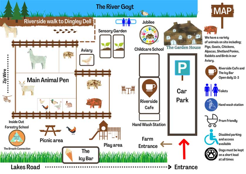 Map of the Garden House.