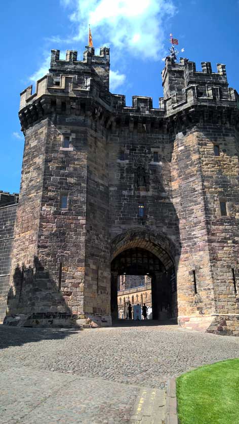 One of the entrance gates of the castle.