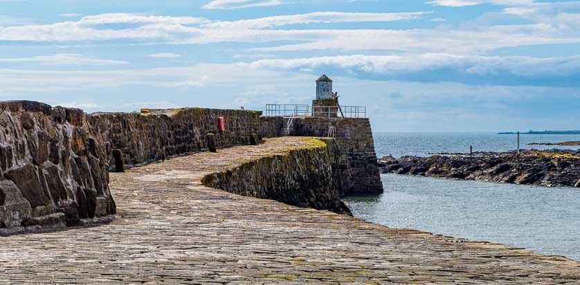 Pittenweem lighthouse and pier.