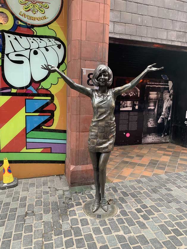 Cilla Black statue outside the Cavern Club on Mathew Street.