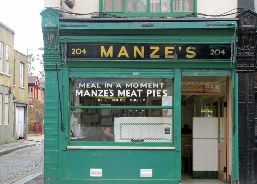 Manze's Pie and Mash in Deptford (now closed).
